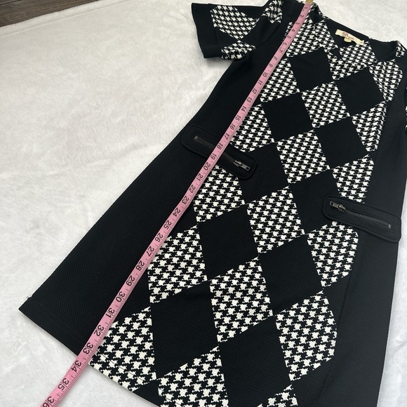 Aryeh Anthropologie Women’s Argyle Houndstooth Goth Maximalist Mini Dress Size S - Picture 6 of 9